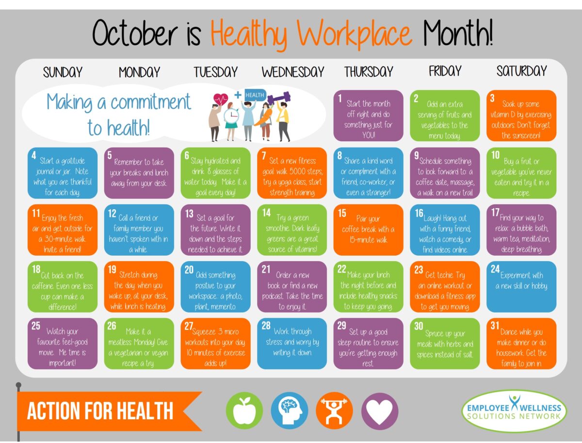 Let’s Celebrate Healthy Workplace Month!