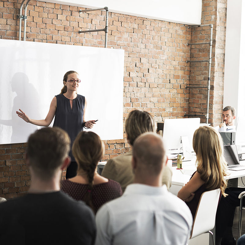 Business Team Training Listening Meeting Concept