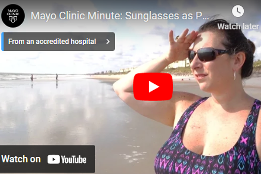 video thumbnail of woman wearing sunglasses